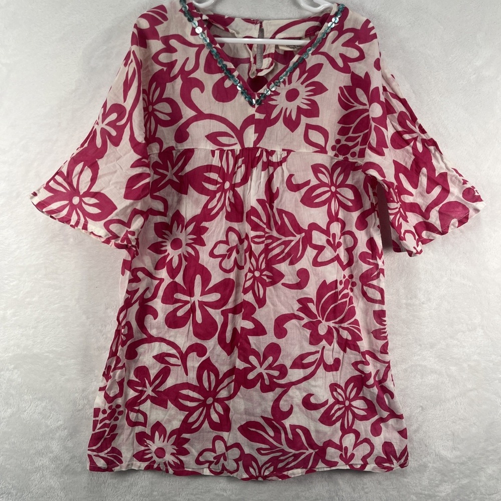 Mini‎ Boden Swim Cover Girls 7-8Y Tropical Floral Coastal Beach Summer Pool